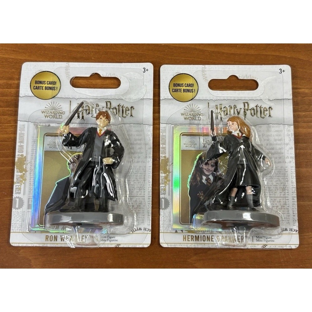 2024 Just Play Harry Potter, Ron Weasley-Hermione Granger With Bonus Holo Cards